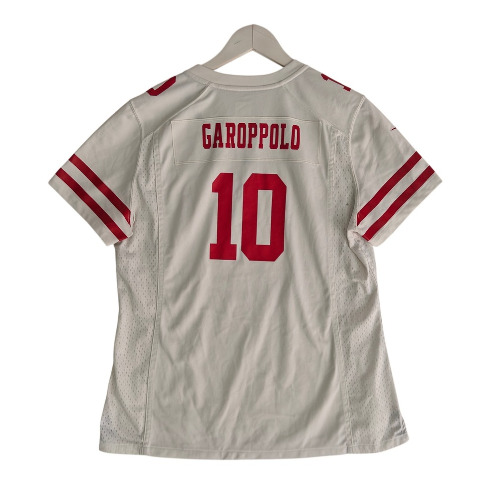 Nike San Francisco 49ers Jimmy Garoppolo 10 Jersey Mens Large White NFL On Field - Picture 2 of 9